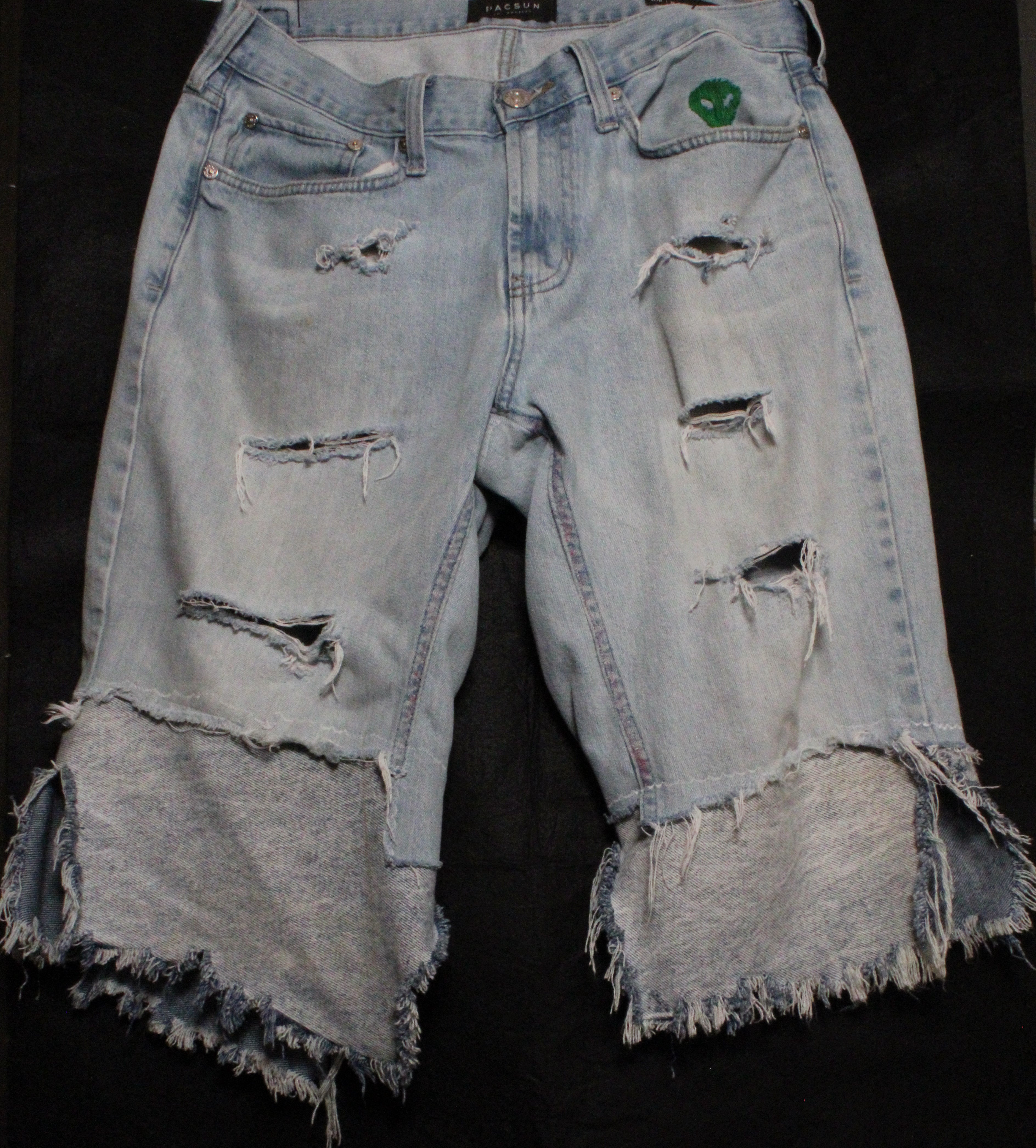 1 of 1 Distressed Baggy Jean Shorts