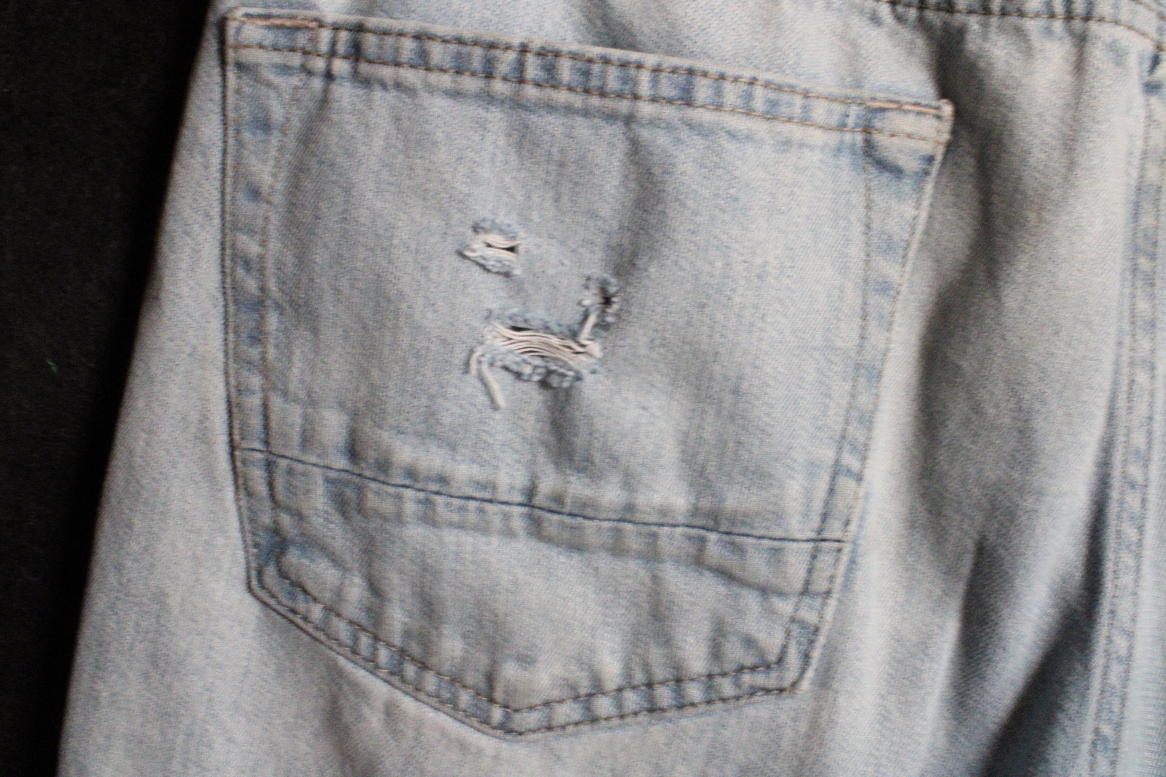 1 of 1 Distressed Baggy Jean Shorts