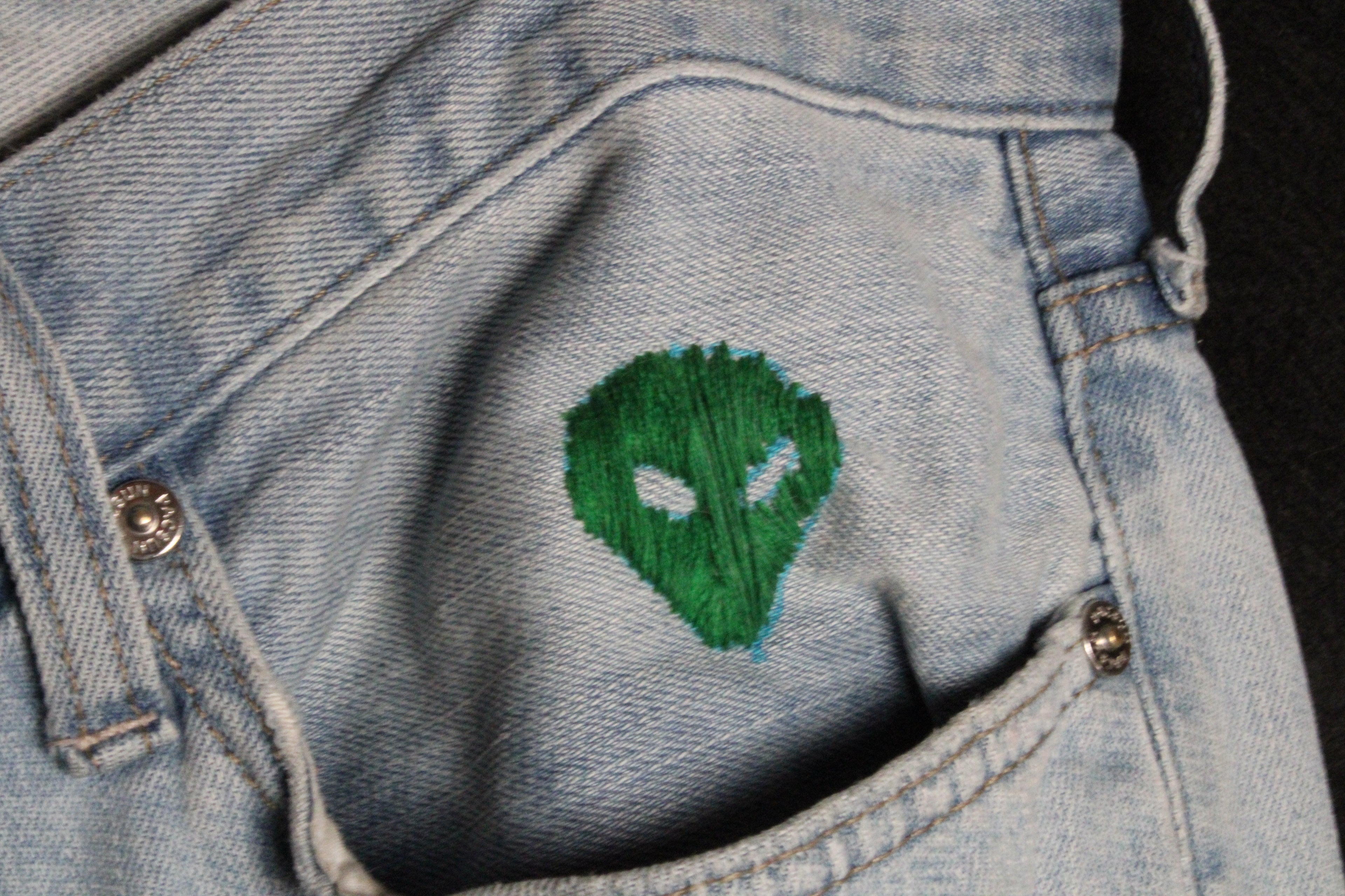 1 of 1 Distressed Baggy Jean Shorts