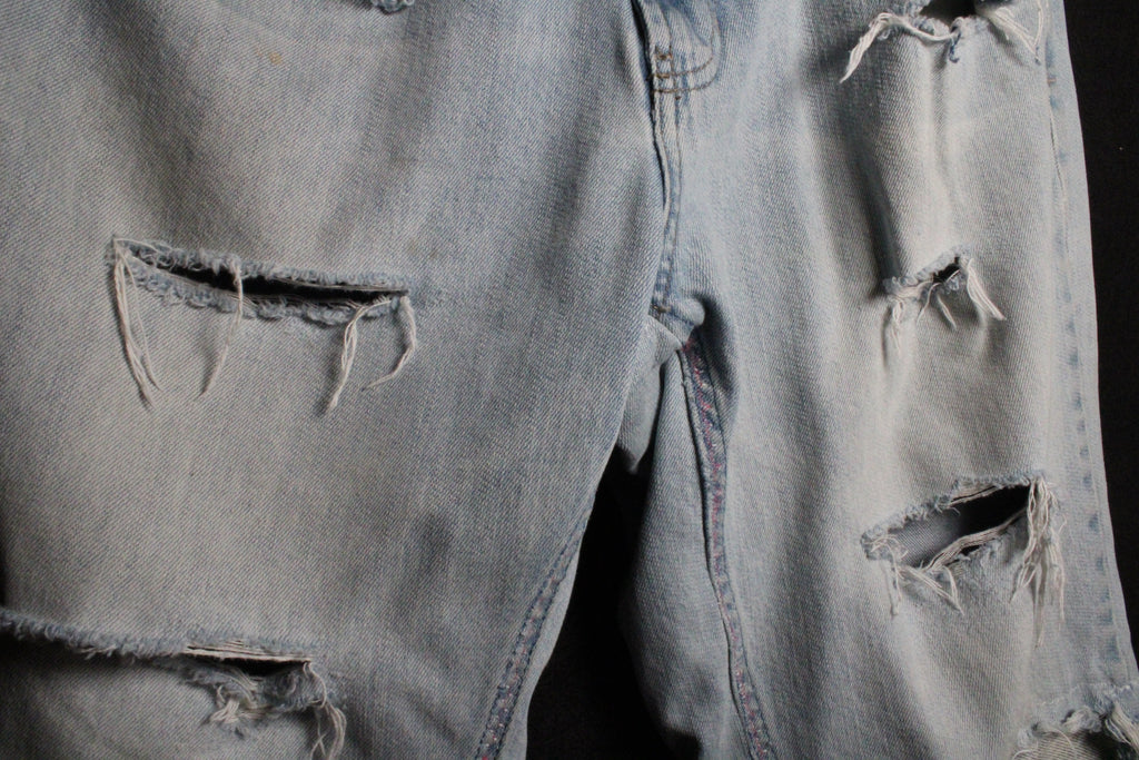 1 of 1 Distressed Baggy Jean Shorts