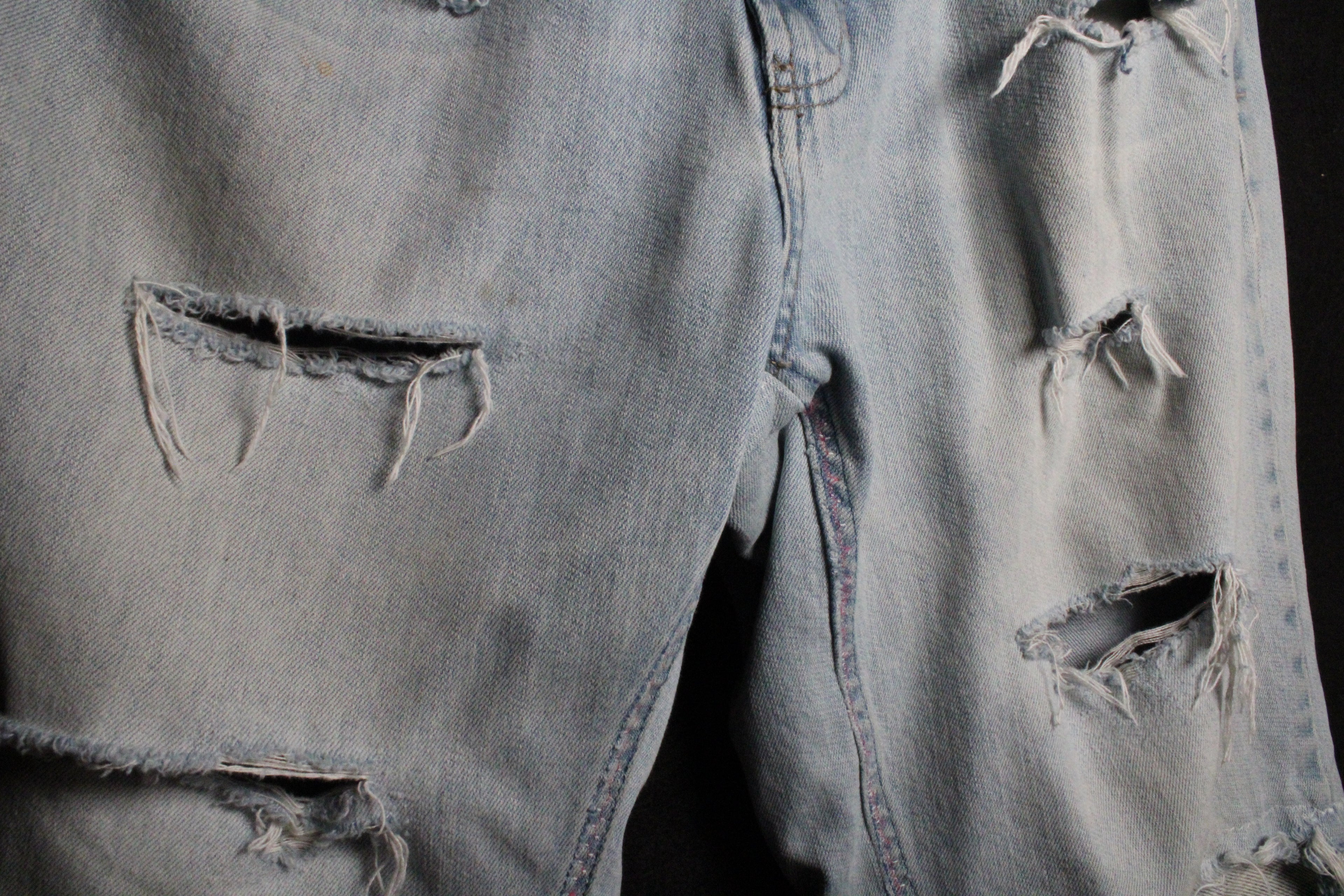 1 of 1 Distressed Baggy Jean Shorts