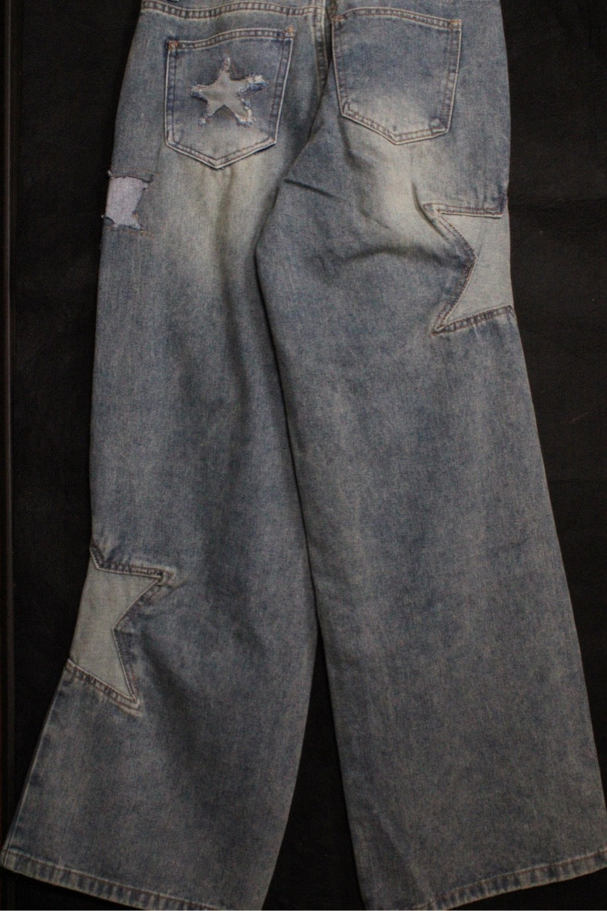 1 of 1 Custom Request Cali 1850 Star Appliqué Denim