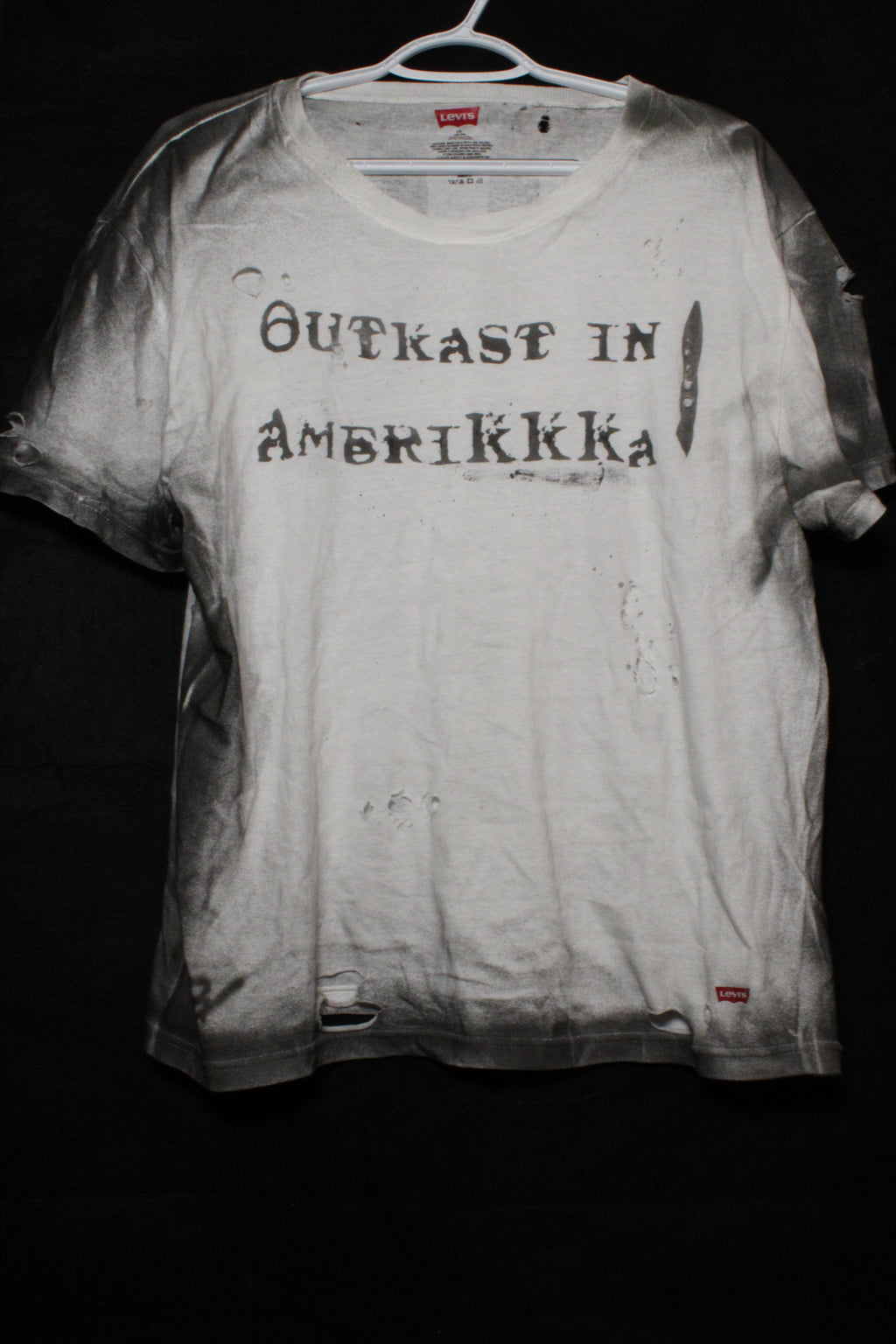 1 of 1 "Amerikkkan Outkast" Distresesd Tee