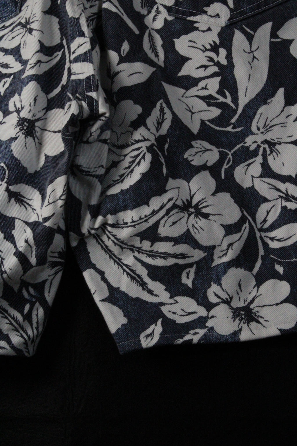 "Snow Flowers" Jean Shorts