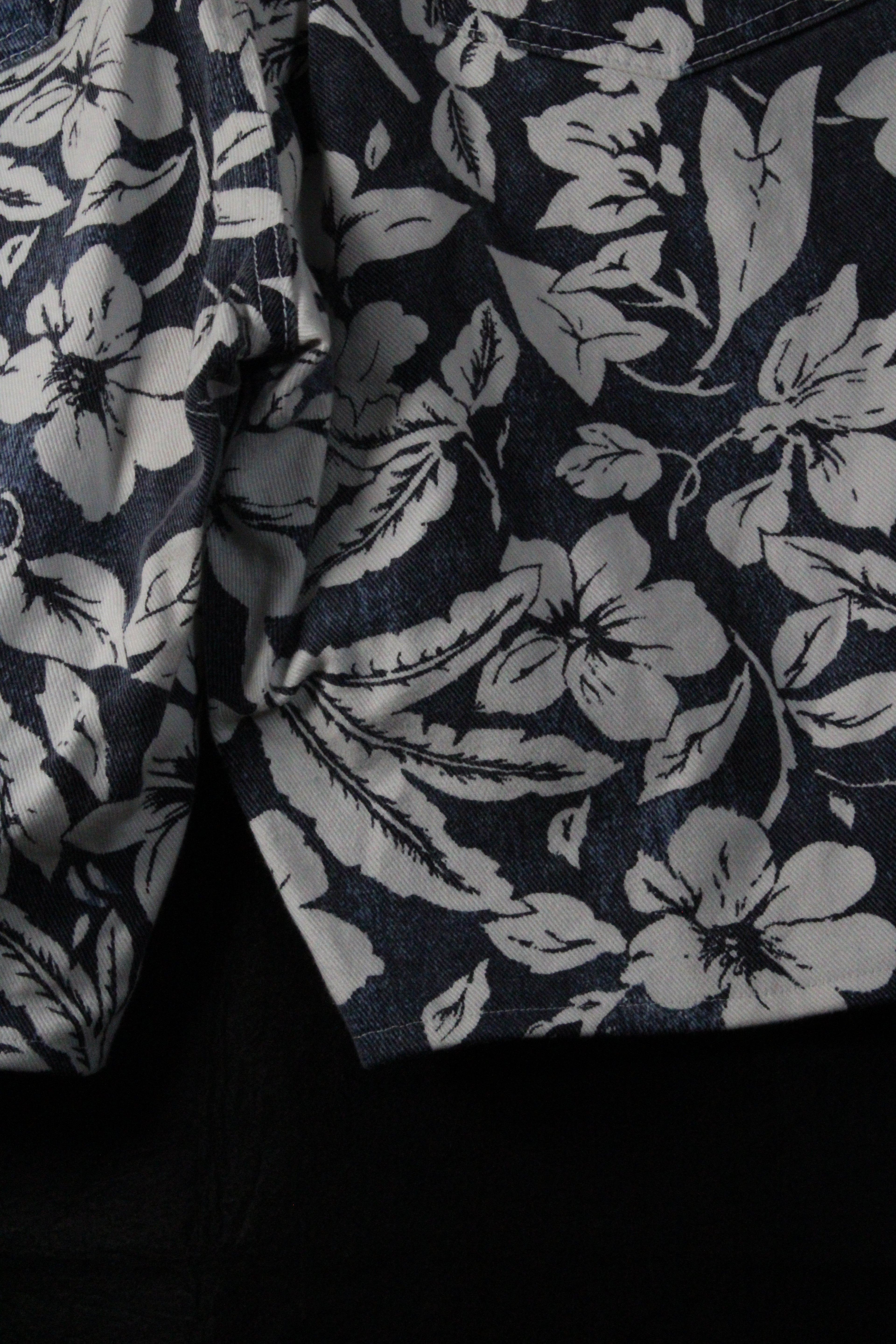 "Snow Flowers" Jean Shorts