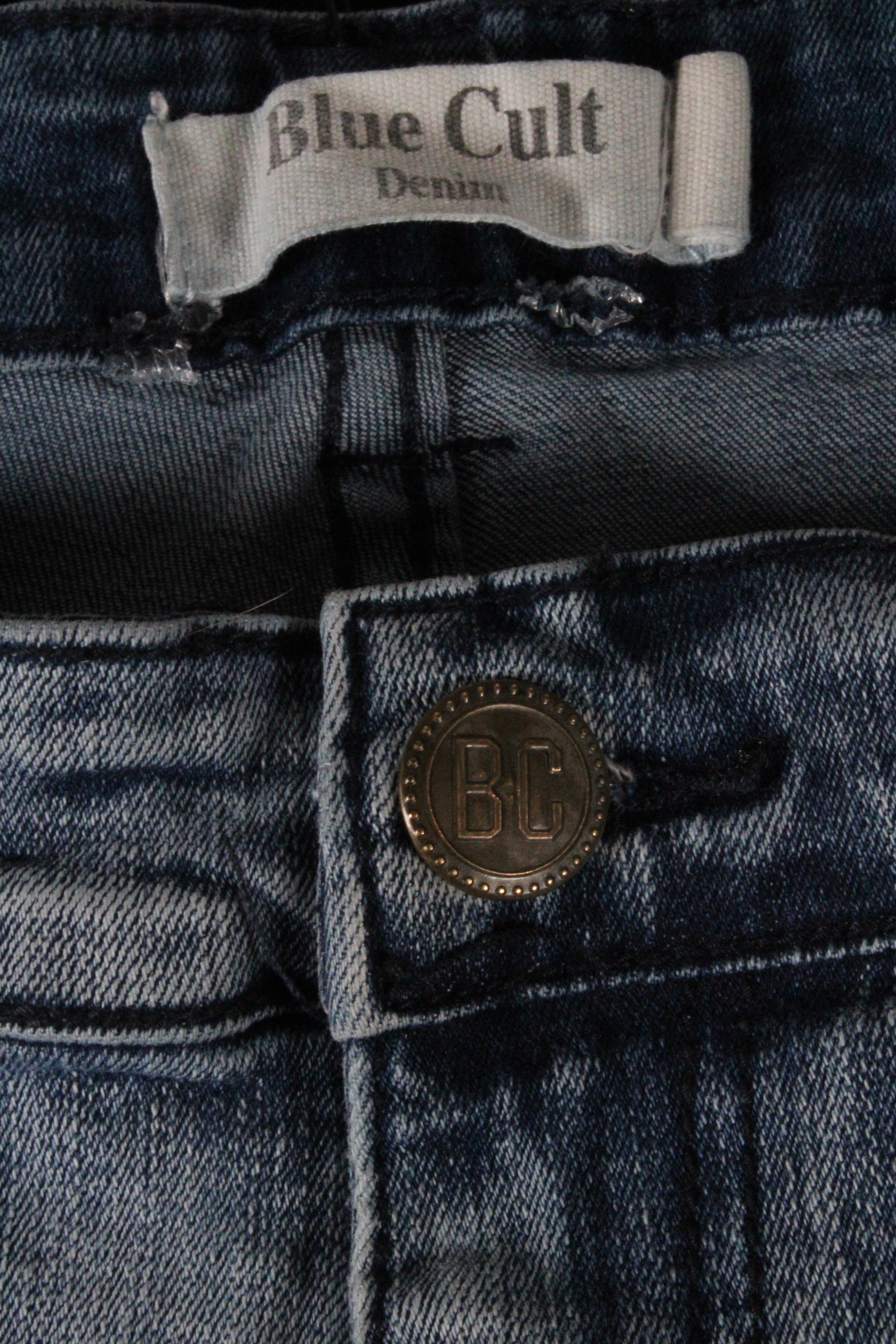 Blue Flame Baggy Distressed Denim